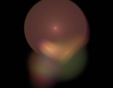 Siyah Renk Üzerine Bir Dijital Fraktal Resmi