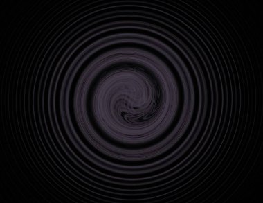 Siyah Renk Üzerine Bir Dijital Fraktal Resmi