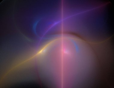 Siyah Renk Üzerine Bir Dijital Fraktal Resmi