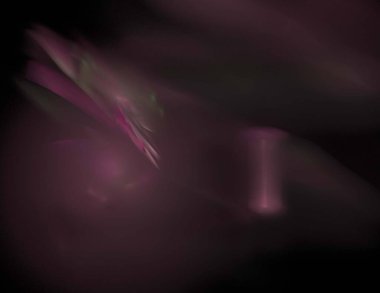 Siyah Renk Üzerine Bir Dijital Fraktal Resmi