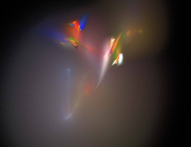 Siyah Renk Üzerine Bir Dijital Fraktal Resmi