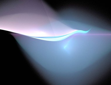 Siyah Renk Üzerine Bir Dijital Fraktal Resmi