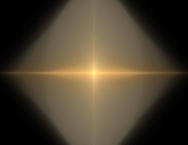 Siyah Renk Üzerine Bir Dijital Fraktal Resmi