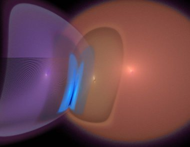 Siyah Renk Üzerine Bir Dijital Fraktal Resmi