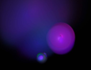 Siyah Renk Üzerine Bir Dijital Fraktal Resmi