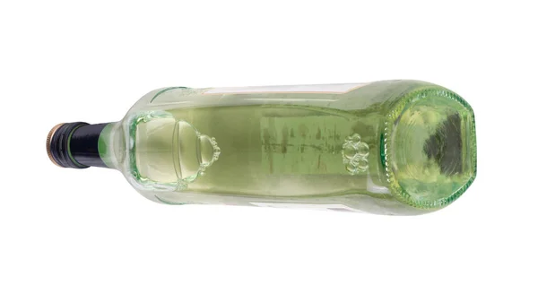 Fles Van Wijnglas Geïsoleerd — Stockfoto