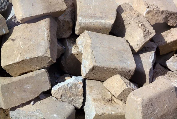 Montão Pedra Dia Ensolarado Seco — Fotografia de Stock