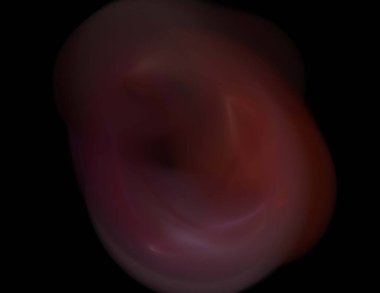 Siyah Renk Üzerine Bir Dijital Fraktal Resmi