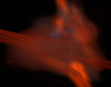 Siyah Renk Üzerine Bir Dijital Fraktal Resmi