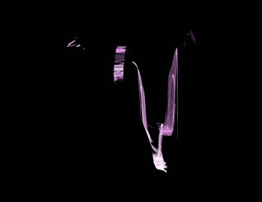 Siyah Renk Üzerine Bir Dijital Fraktal Resmi