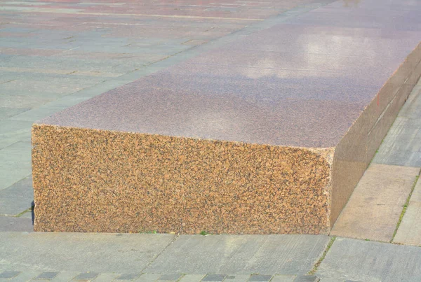 Pedra Granito Dia Ensolarado Seco — Fotografia de Stock