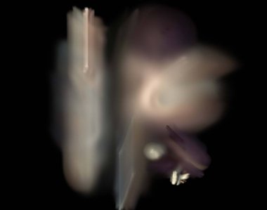 Siyah Renk Üzerine Bir Dijital Fraktal Resmi