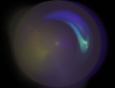 Siyah Renk Üzerine Bir Dijital Fraktal Resmi