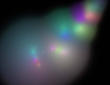 Siyah Renk Üzerine Bir Dijital Fraktal Resmi