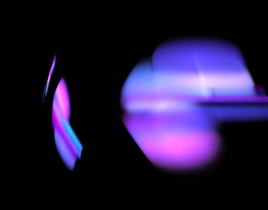 Siyah Renk Üzerine Bir Dijital Fraktal Resmi