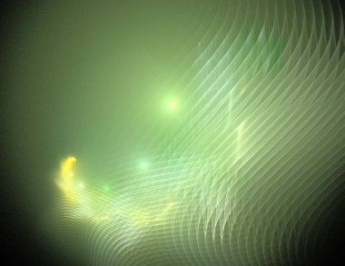 Siyah Renk Üzerine Bir Dijital Fraktal Resmi