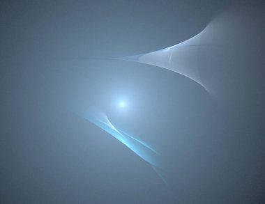 Siyah Renk Üzerine Bir Dijital Fraktal Resmi