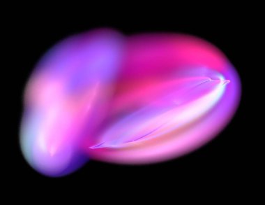 Siyah Renk Üzerine Bir Dijital Fraktal Resmi