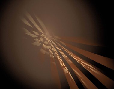 Siyah Renk Üzerine Bir Dijital Fraktal Resmi