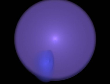 Siyah Renk Üzerine Bir Dijital Fraktal Resmi