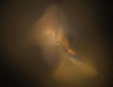 Siyah Renk Üzerine Bir Dijital Fraktal Resmi