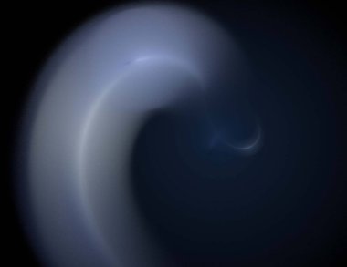 Siyah Renk Üzerine Bir Dijital Fraktal Resmi