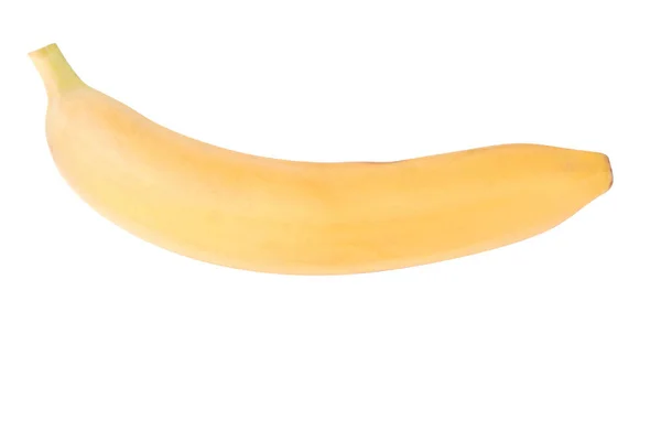 Banana Gialla Cruda Isolata — Foto Stock