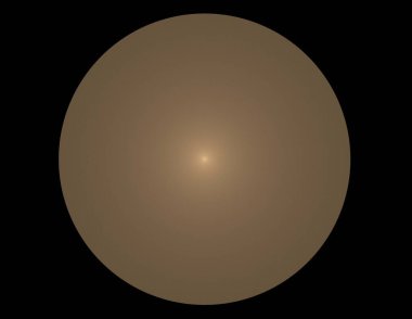 Siyah Renk Üzerine Bir Dijital Fraktal Resmi