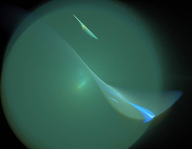 Siyah Renk Üzerine Bir Dijital Fraktal Resmi