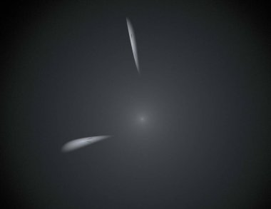 Siyah Renk Üzerine Bir Dijital Fraktal Resmi