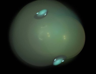 Siyah Renk Üzerine Bir Dijital Fraktal Resmi