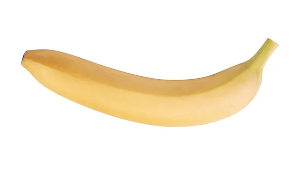 Surowy Żółty Banan Izolowany — Zdjęcie stockowe