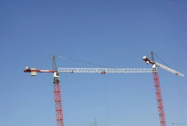 Crane Tower Sky Background — Stock Photo, Image