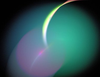 Siyah Renk Üzerine Bir Dijital Fraktal Resmi