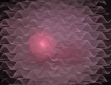 Dijital fraktal ile çok renkli bir çizimi