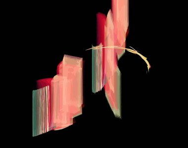 Dijital fraktal ile çok renkli bir çizimi