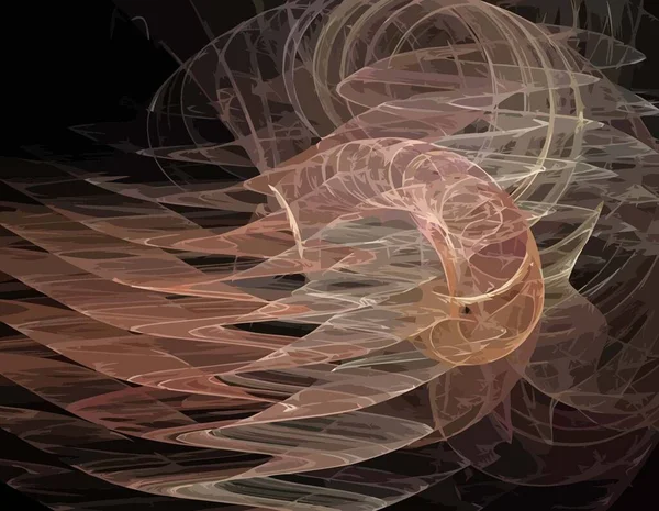 Une Illustration Fractale Numérique Avec Multicolore — Image vectorielle
