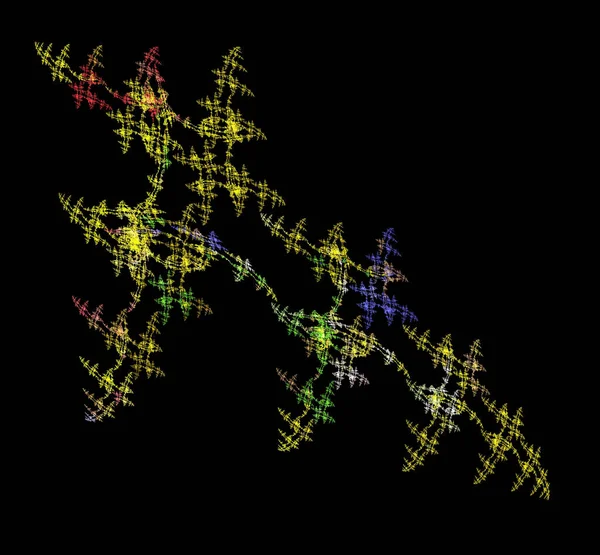 Dijital fraktal resimlerinden birinin resmi