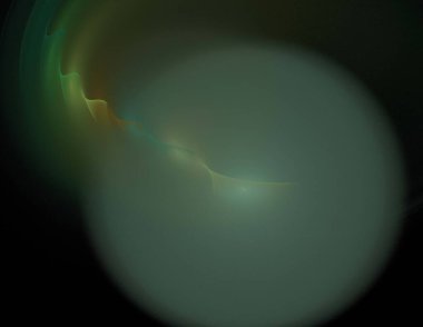 Siyah Renk Üzerine Bir Dijital Fraktal Resmi