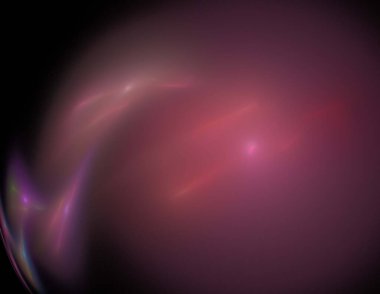 Siyah Renk Üzerine Bir Dijital Fraktal Resmi