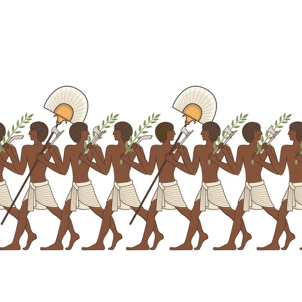 Antique egypte fond sans couture — Image vectorielle
