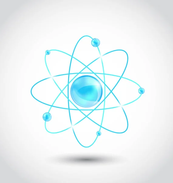 Atom symbol isolated on white background — Stock Photo, Image