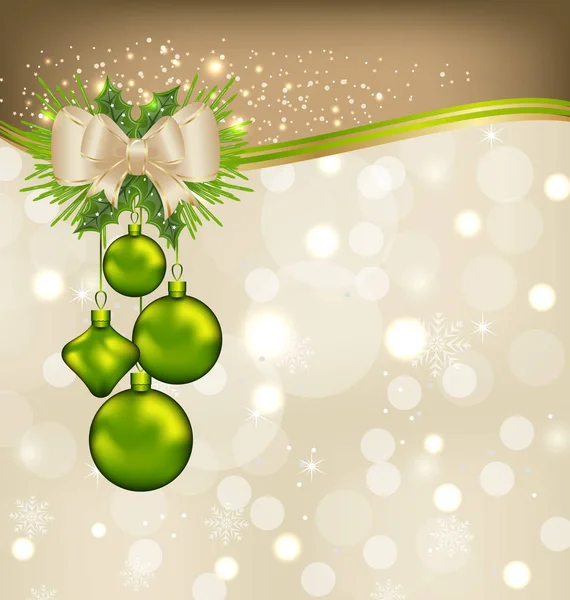 Holiday background with Christmas balls — Stock Photo, Image