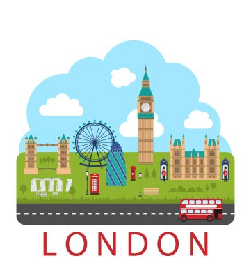 Londra, İngiltere. Kentsel arka plan