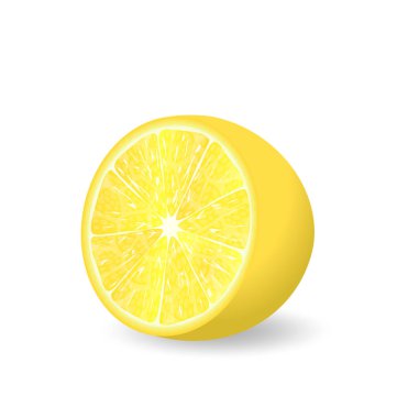 izole limon dilimi