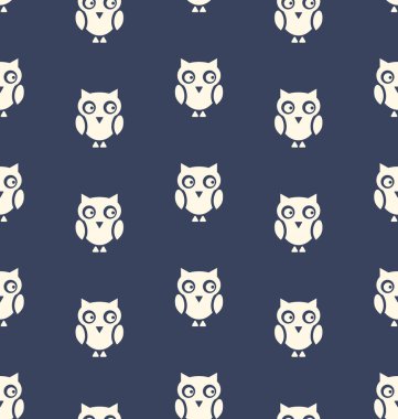 Cadılar Bayramı için kuş baykuş ile Seamless Modeli