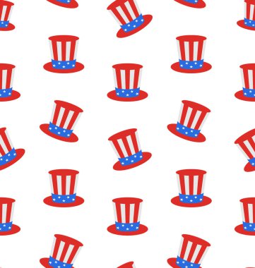 Sorunsuz doku Amca Sams Top Hat için Amerikan tatil ile