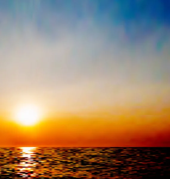 Fondo natural abstracto, cielo y mar durante el amanecer — Foto de Stock