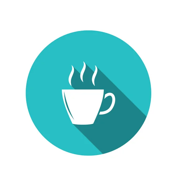 Coffee or tea cup, trendy flat minimal style — Stock Photo, Image
