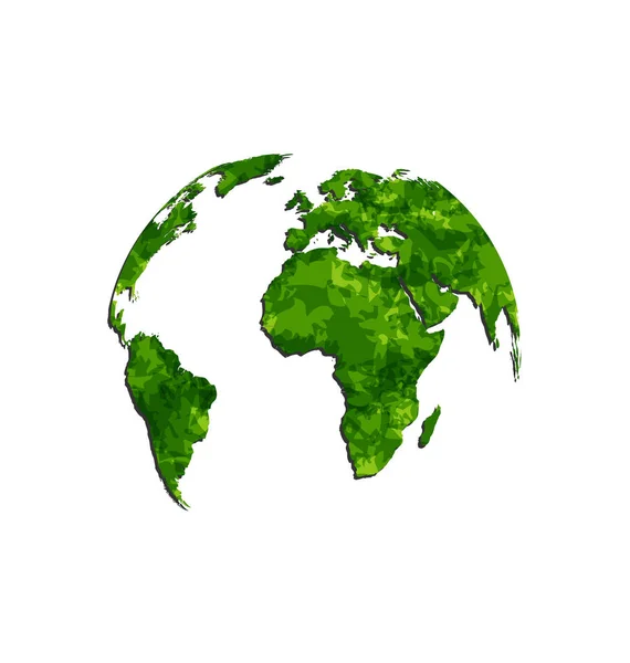 Salvar la Tierra verde, símbolo ambiental — Foto de Stock